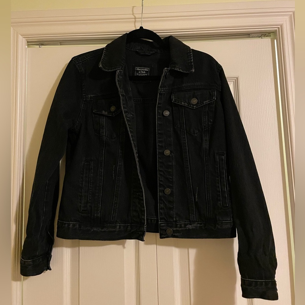 Abercrombie Black Denim Jacket